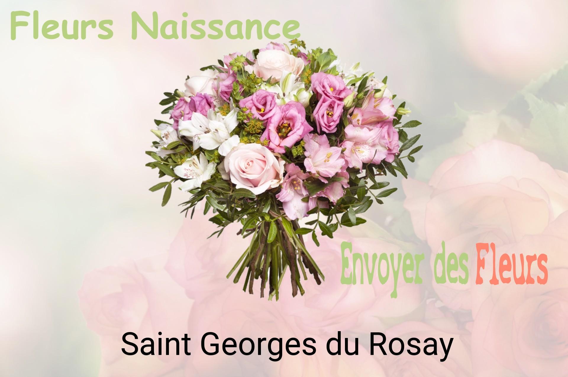 Bouquet de fleurs de naissance livré à Saint-Georges-du-Rosay