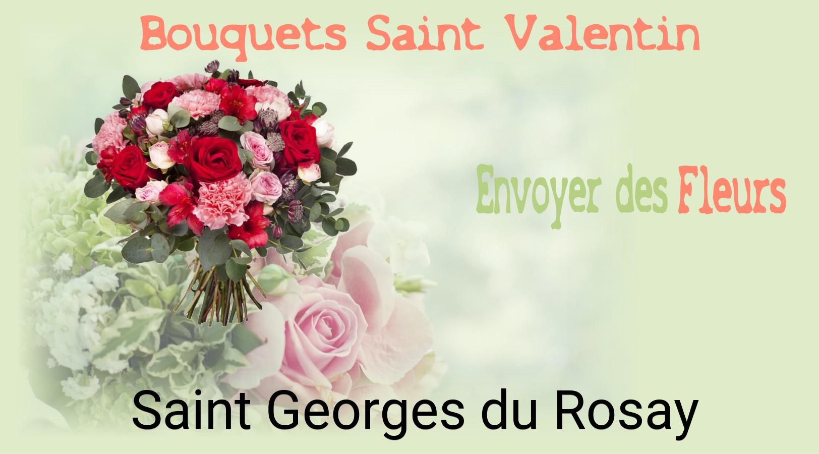 Roses de Saint-Valentin livrées à Saint-Georges-du-Rosay